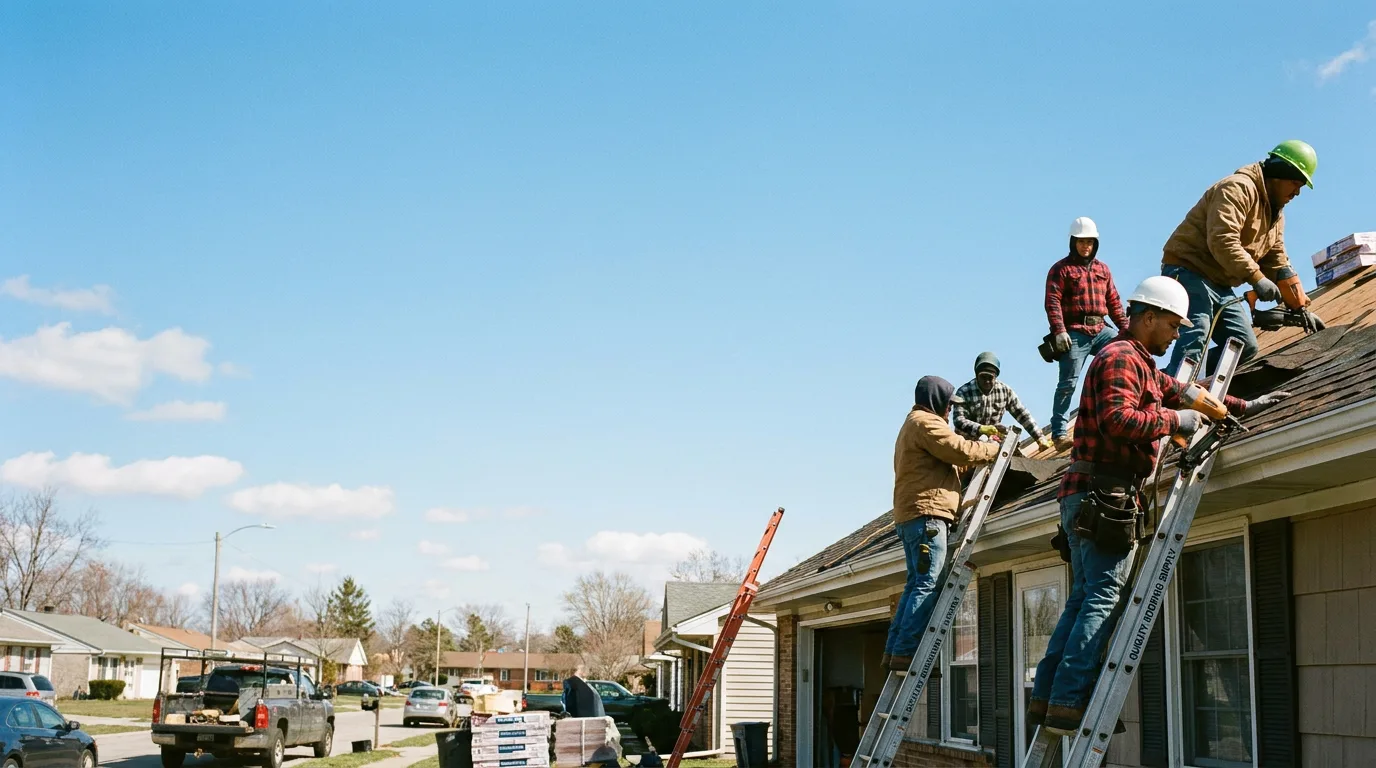 Roofing in Hamlet, IN near me